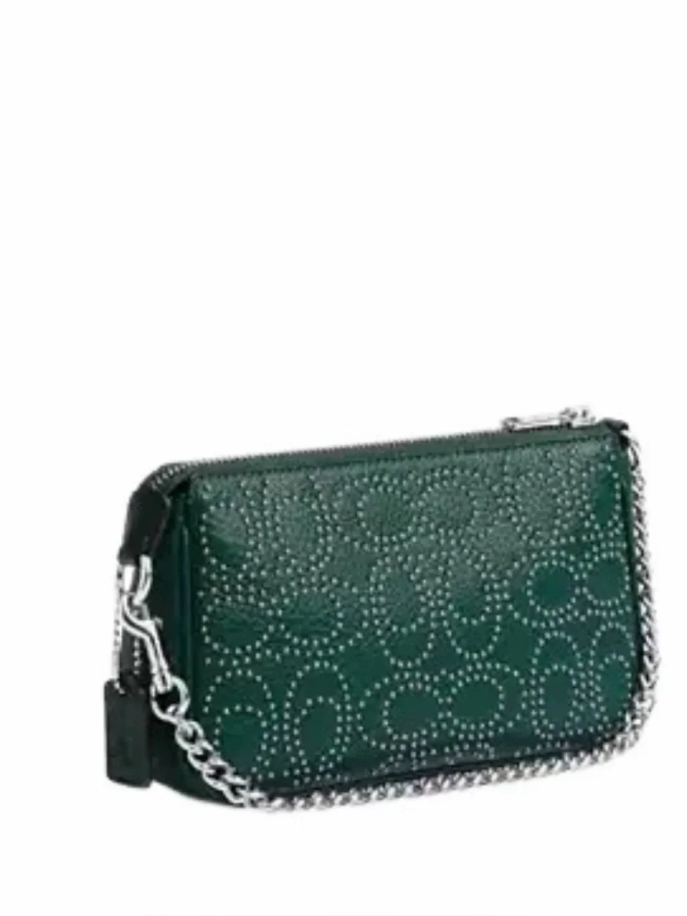 Coach NOLITA 19 WITH SIGNATURE RIVETS Emerald Green EUC - Picture 7 of 8
